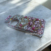 Purely handmade goddess must-have│slant strap perfume bottle heart-shaped rhinestone crystal iPhone / Samsung mobile phone case 