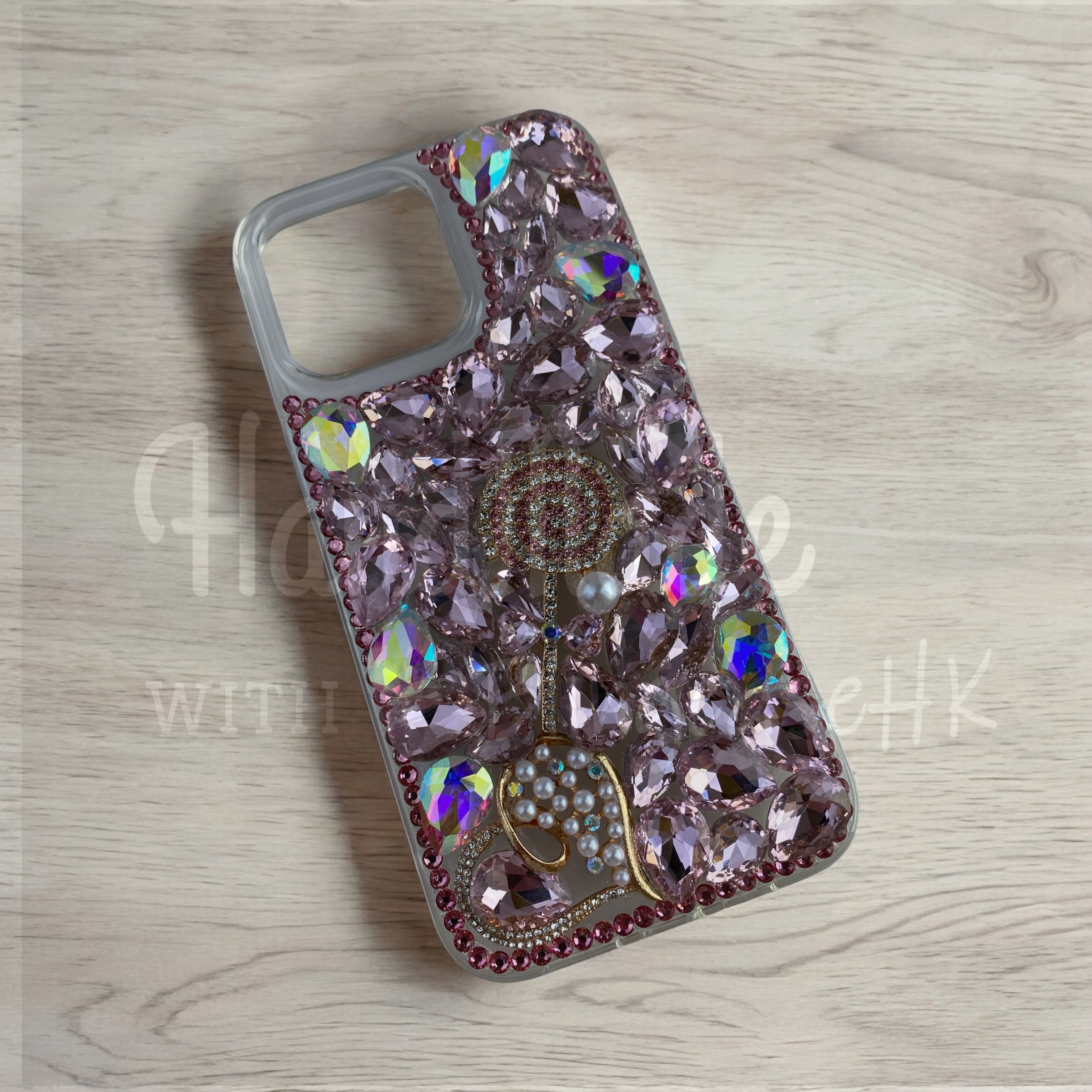 Purely handmade goddess must-have│rhinestone crystal lip iPhone/Samsung mobile phone case 