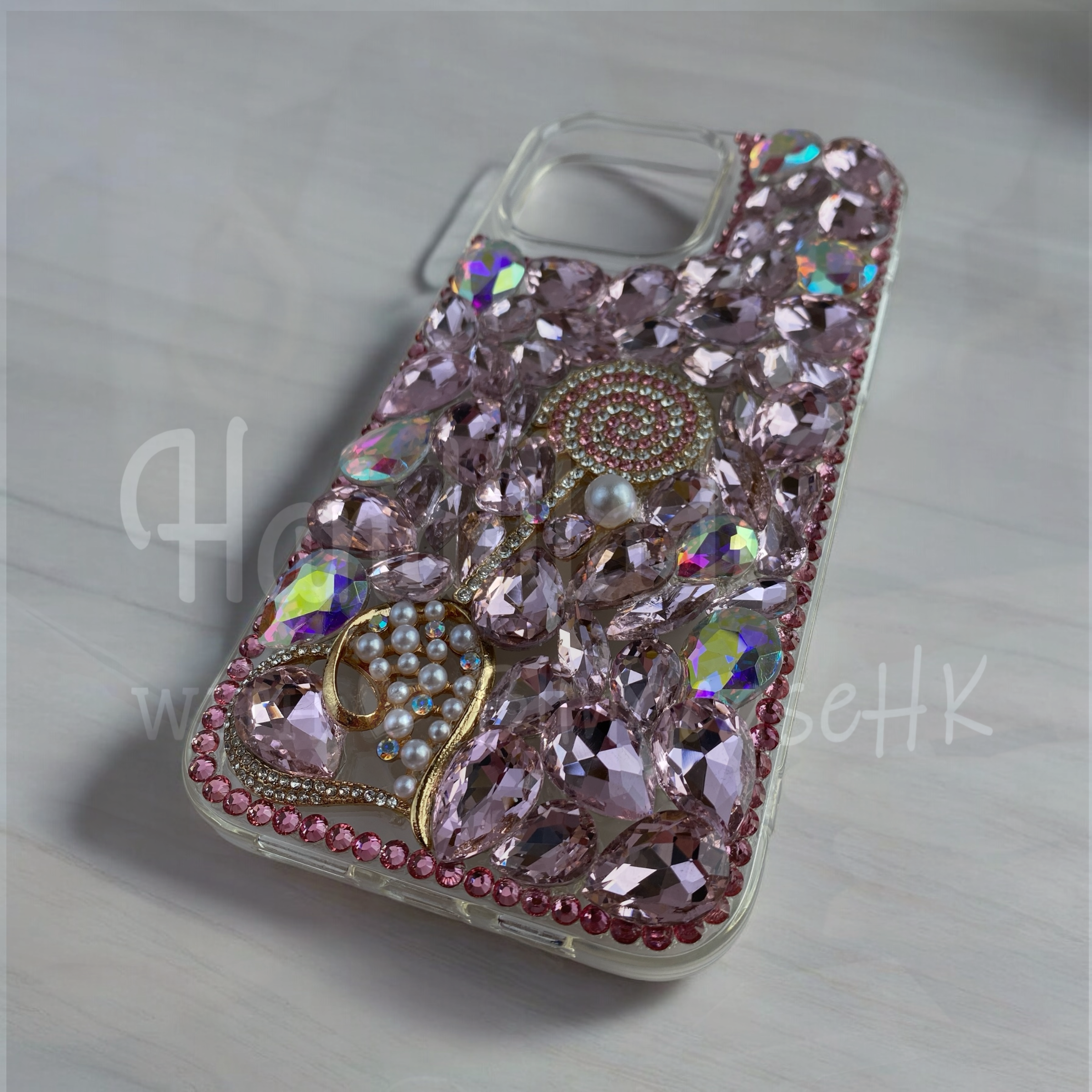 Purely handmade goddess must-have│rhinestone crystal lip iPhone/Samsung mobile phone case 