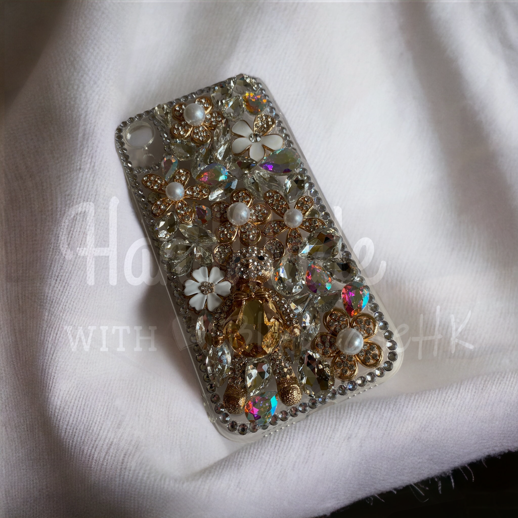 Purely handmade goddess must-have│rhinestone crystal lip iPhone/Samsung mobile phone case 