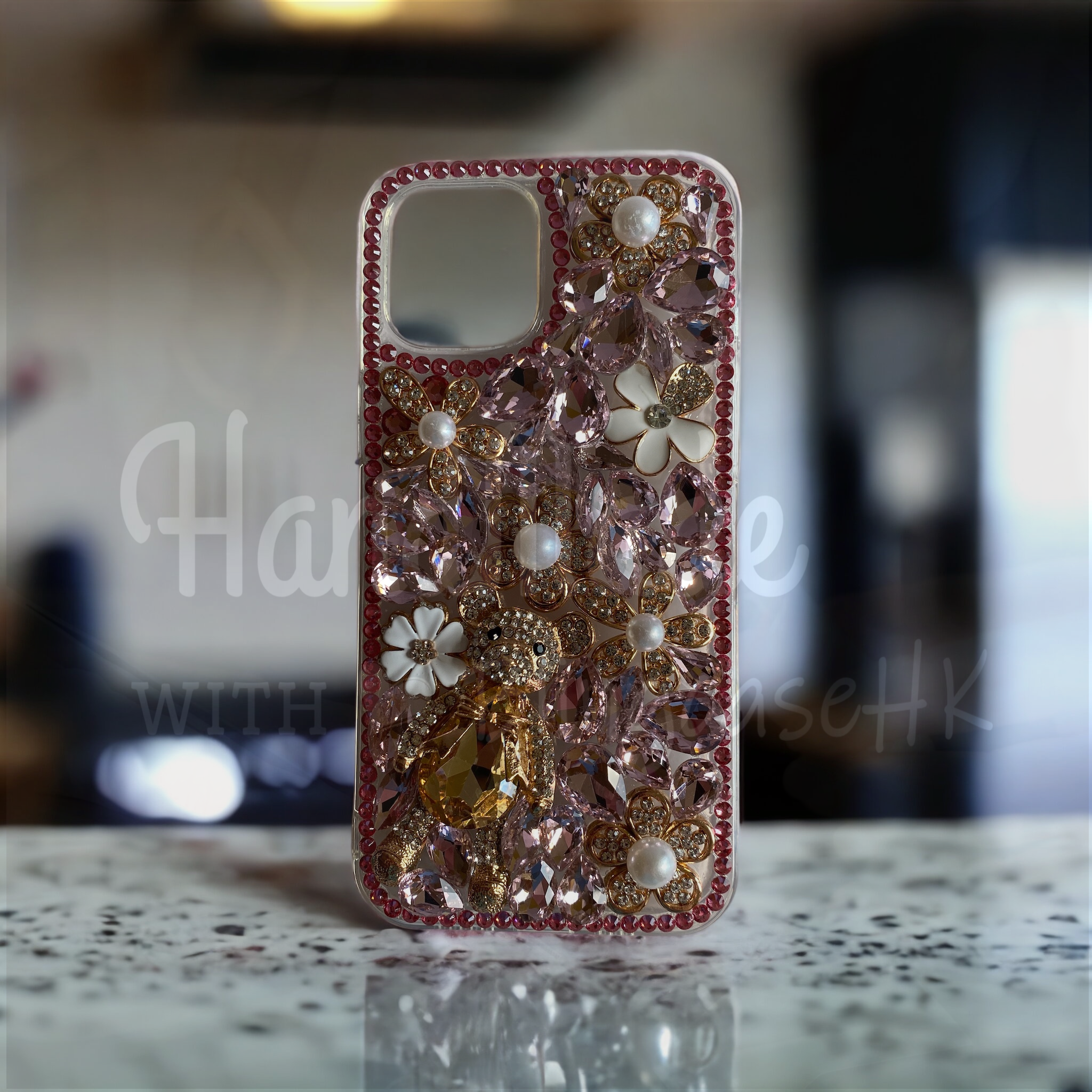 Purely handmade goddess must-have│rhinestone crystal lip iPhone/Samsung mobile phone case 