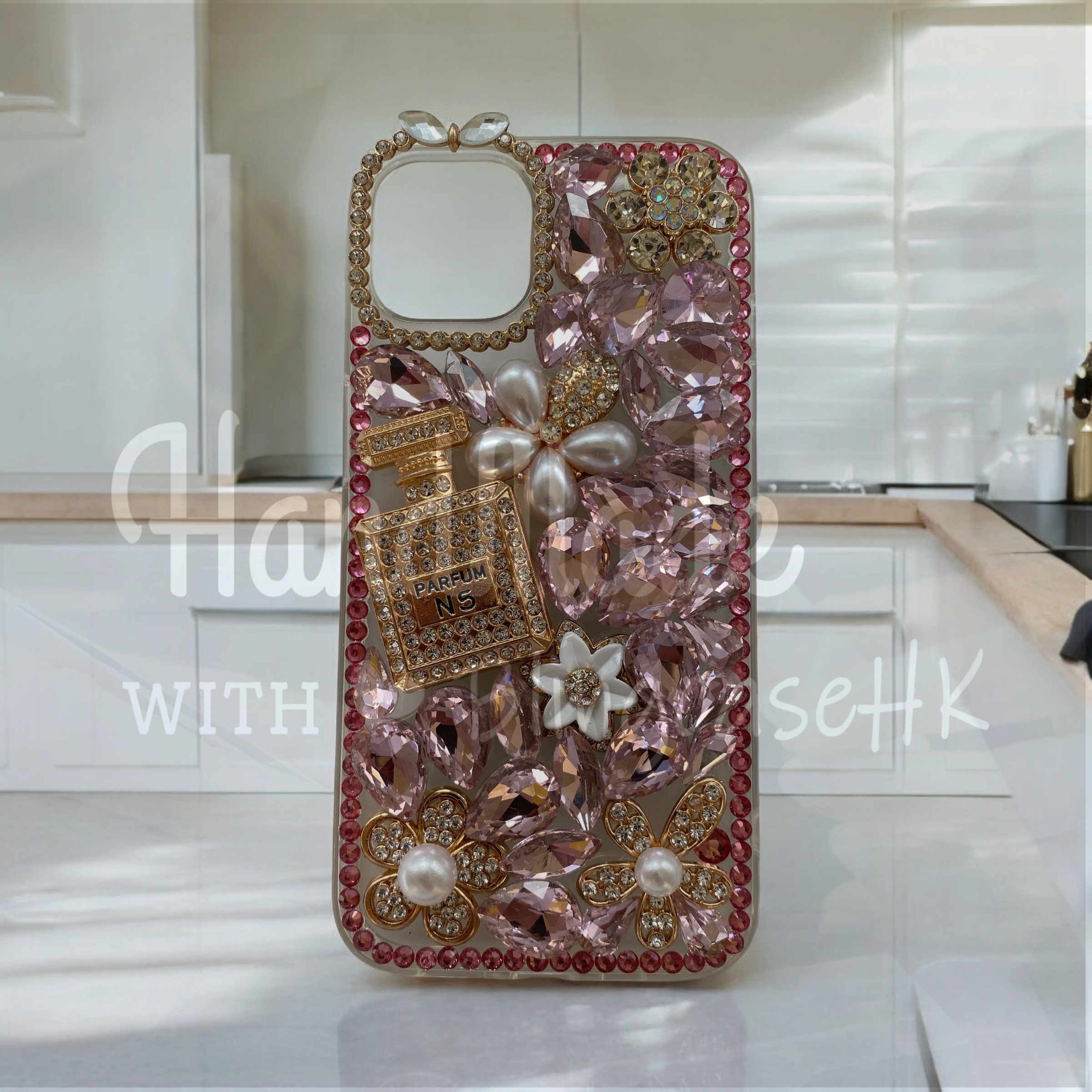 Purely handmade goddess must-have│rhinestone crystal lip iPhone/Samsung mobile phone case 