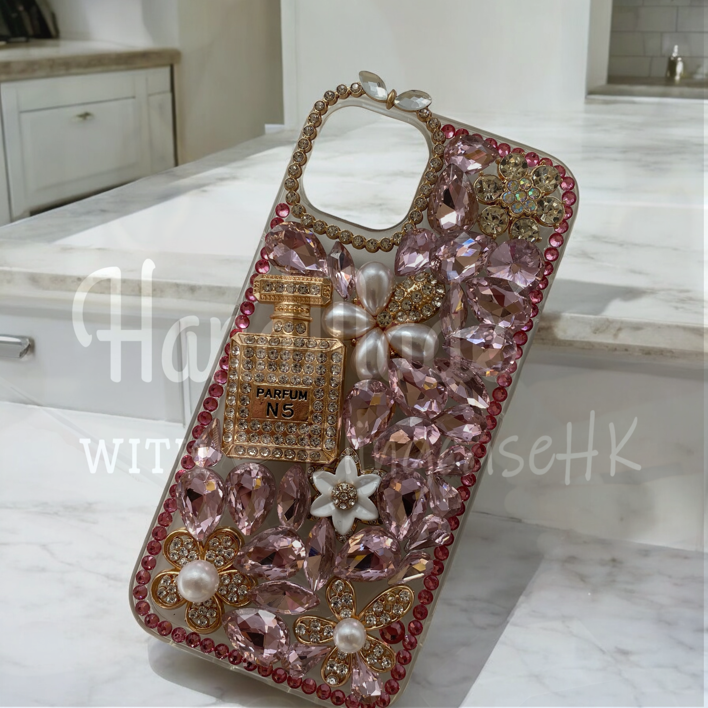 Purely handmade goddess must-have│rhinestone crystal lip iPhone/Samsung mobile phone case 