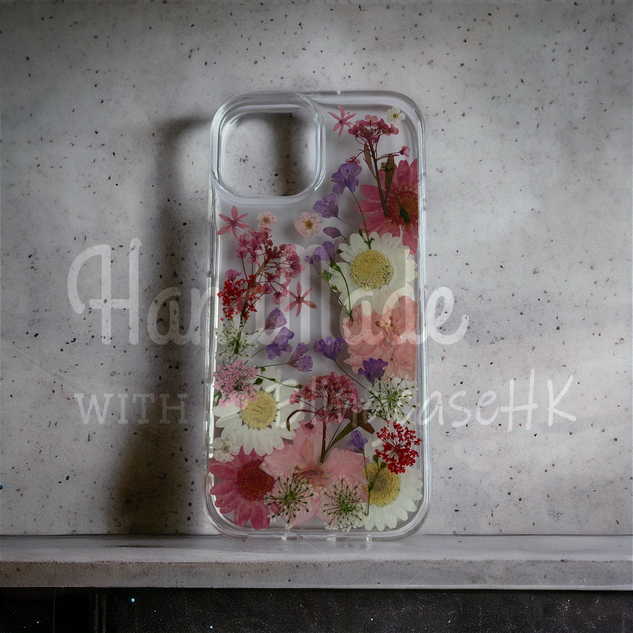 Purely handmade cat slave must-have│Ximi gift dried flower immortal flower iPhone case 