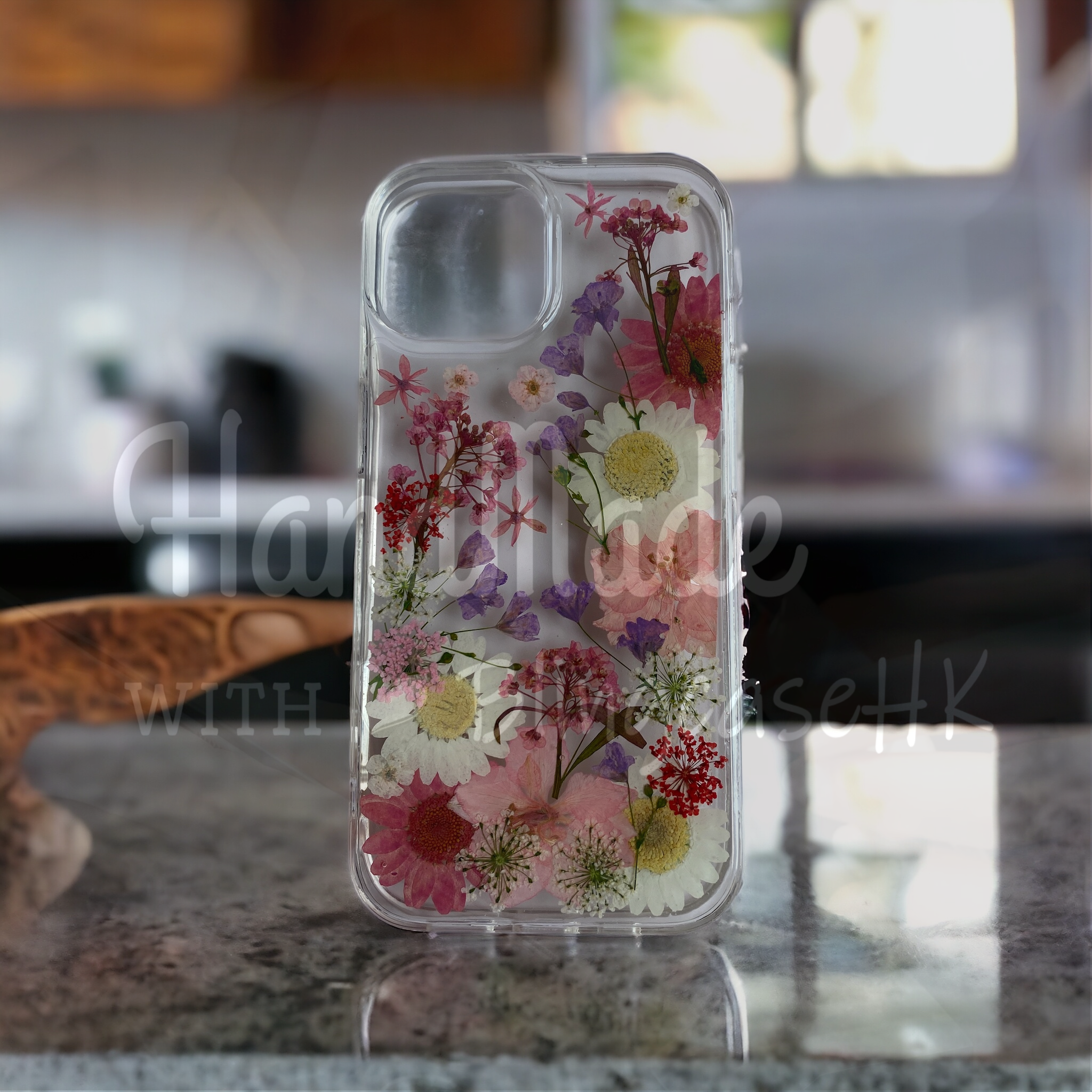 Purely handmade cat slave must-have│Ximi gift dried flower immortal flower iPhone case 