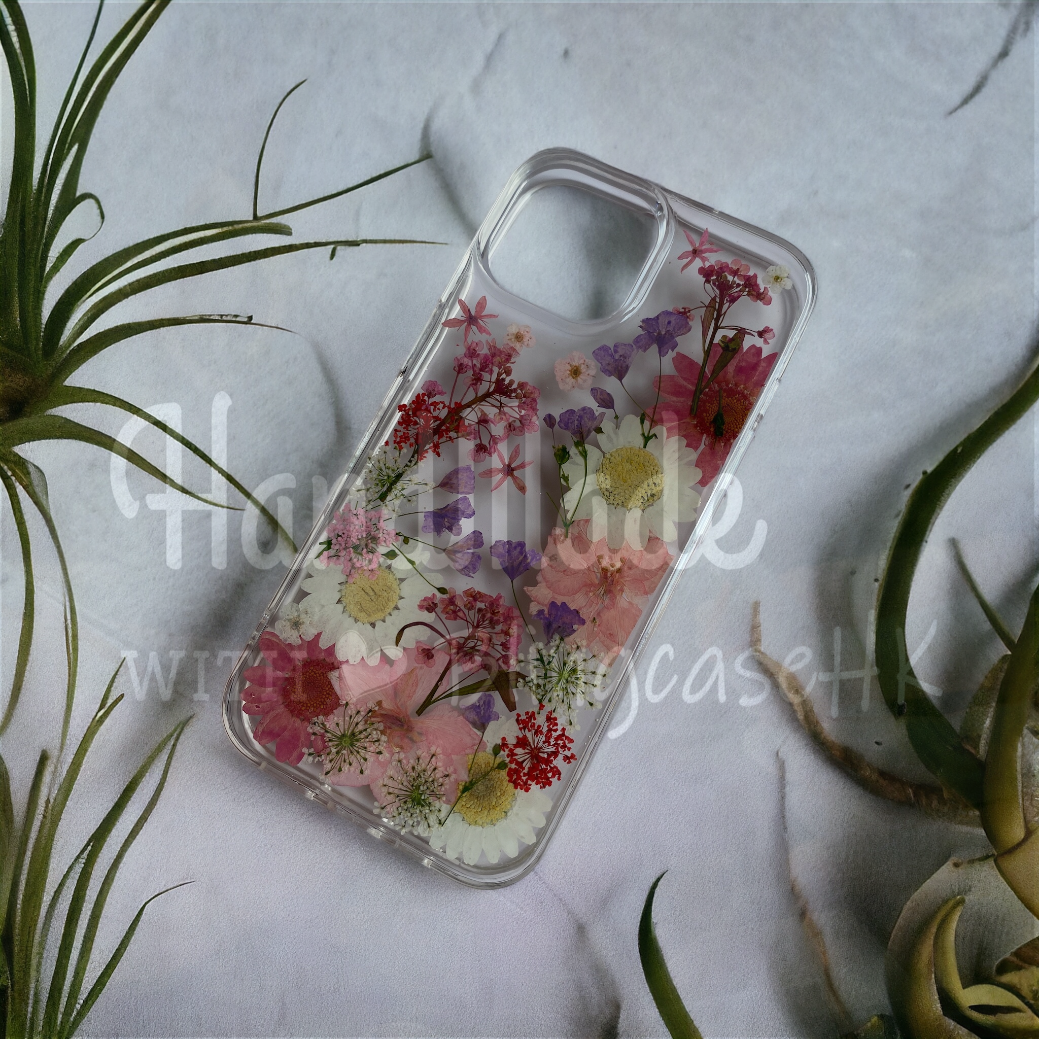 Purely handmade cat slave must-have│Ximi gift dried flower immortal flower iPhone case 