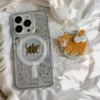 手工滴膠 │  磁吸 MagSafe 貓圖案 貓磁吸支架 iPhone 防摔手機殼