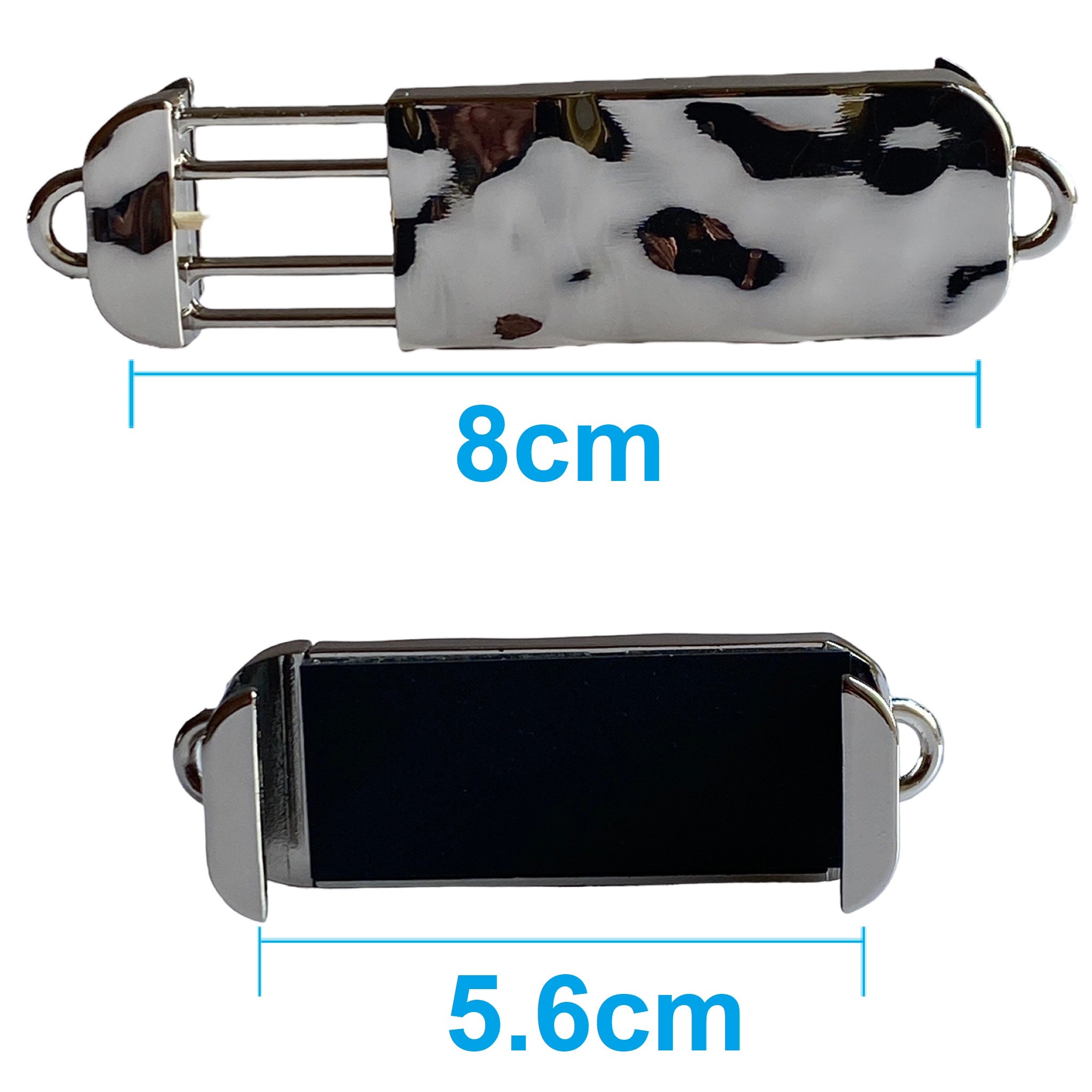 Handmade │ Metal Back Clip + Adjustable Crossbody Strap (Silver, Gold, and Black 3 Color Options) iPhone Mirror Phone Case 