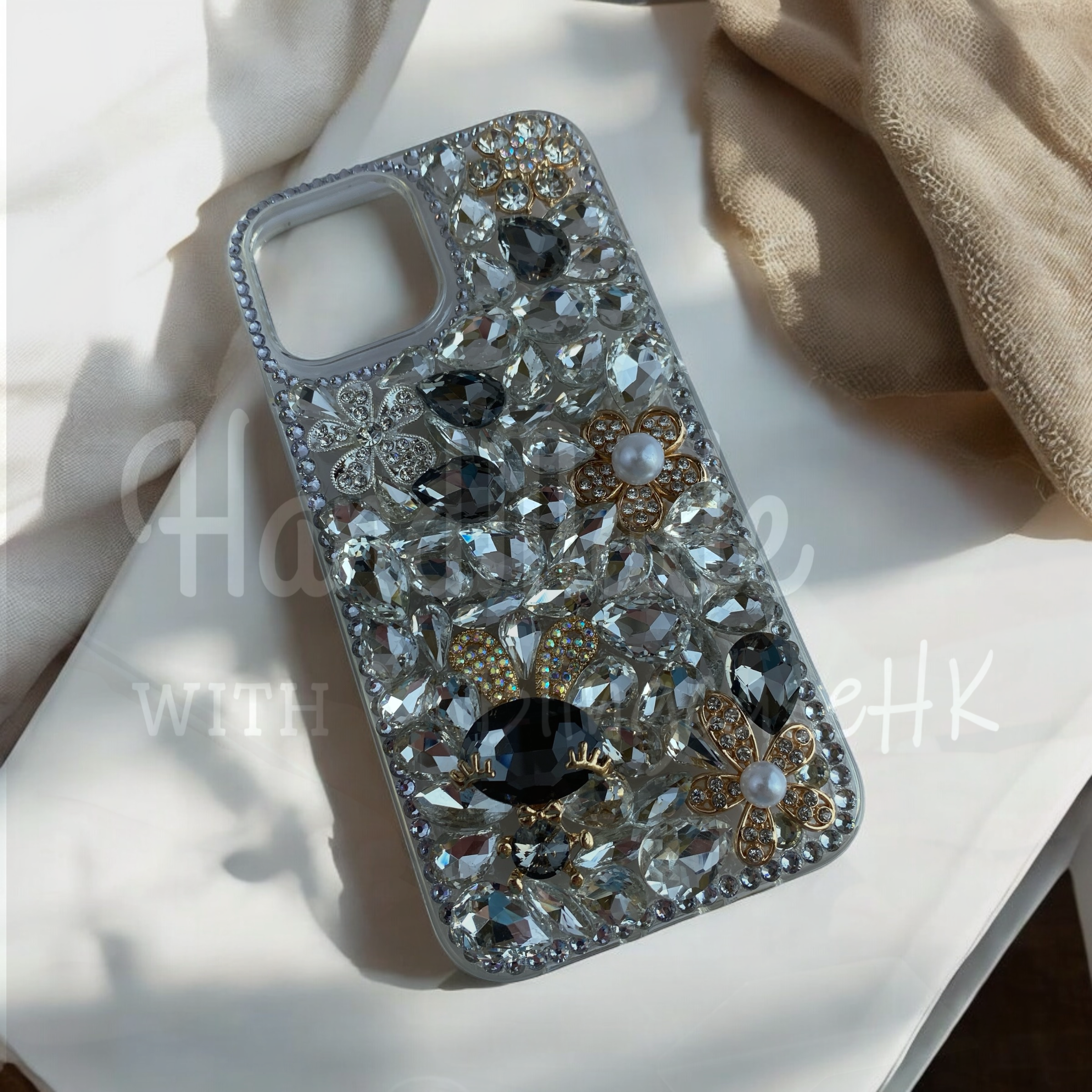 Purely handmade goddess must-have│rhinestone crystal lip iPhone/Samsung mobile phone case 