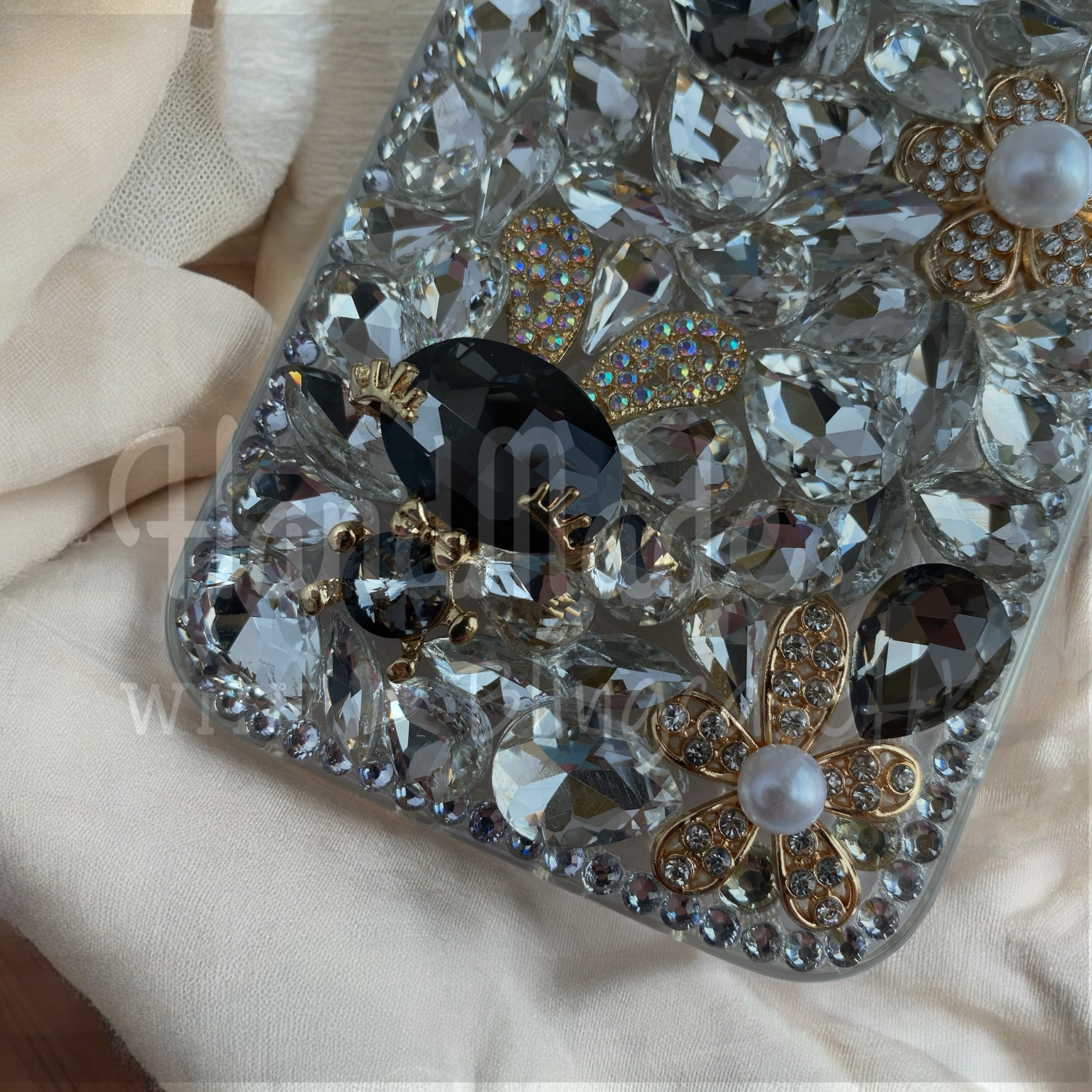 Purely handmade goddess must-have│rhinestone crystal lip iPhone/Samsung mobile phone case 