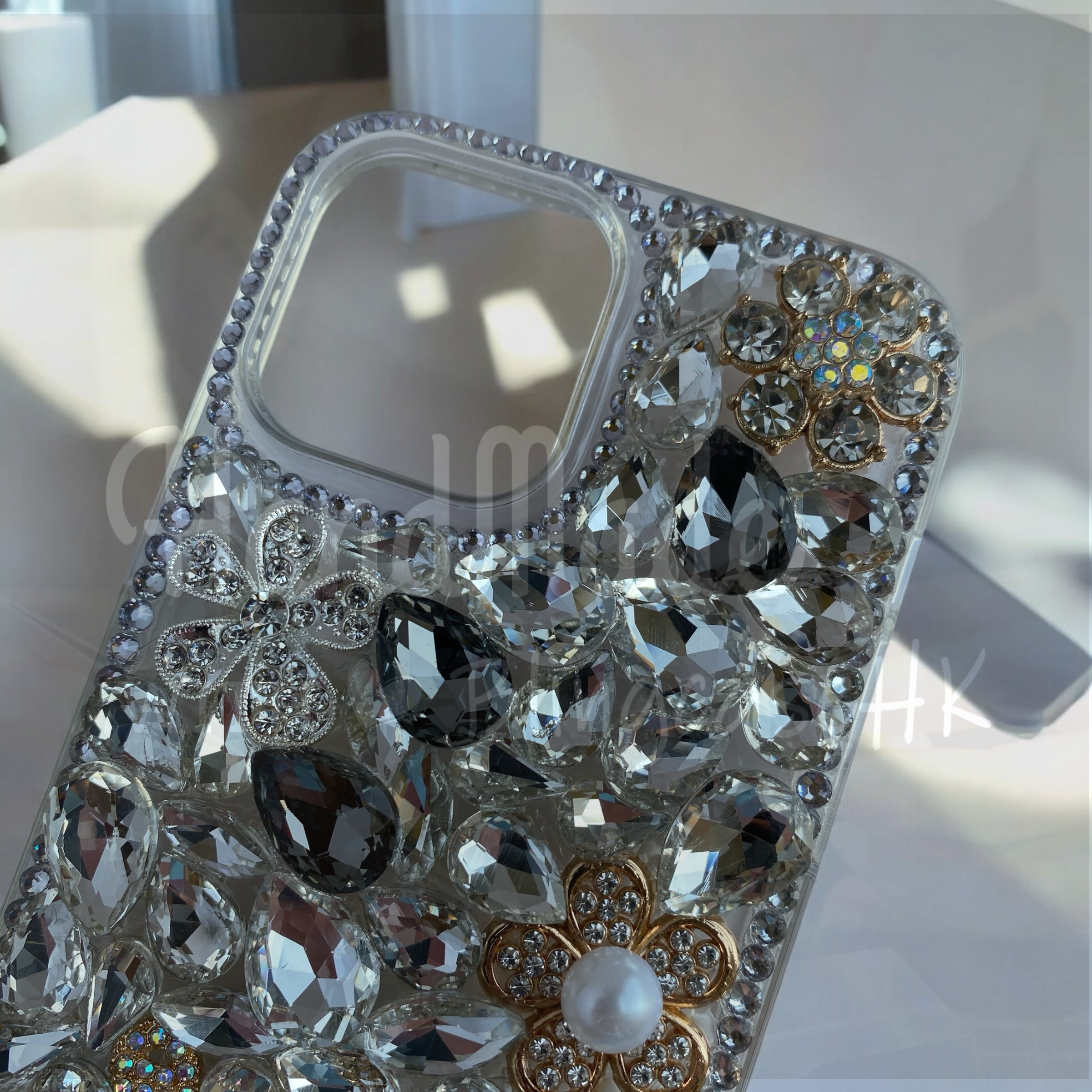 Purely handmade goddess must-have│rhinestone crystal lip iPhone/Samsung mobile phone case 