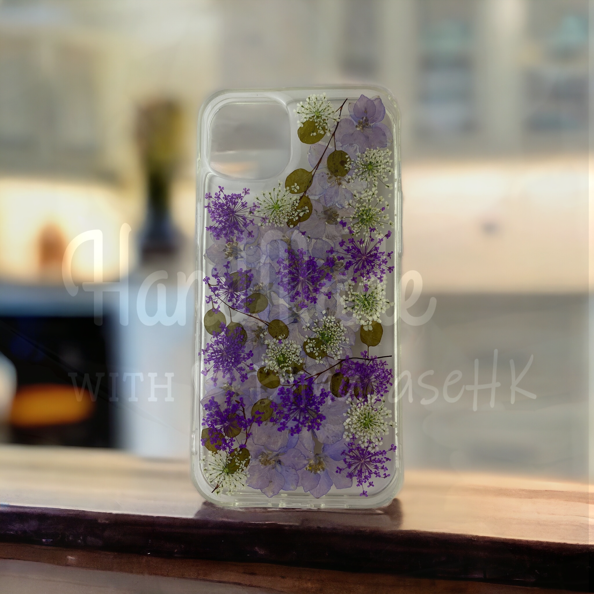 Purely handmade essential for literary youth│dry flower embossed preserved flower iPhone case 