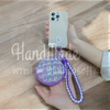 Handmade │ Bracelet lanyard + adjustable cross-body strap iPhone / Samsung mobile phone case 