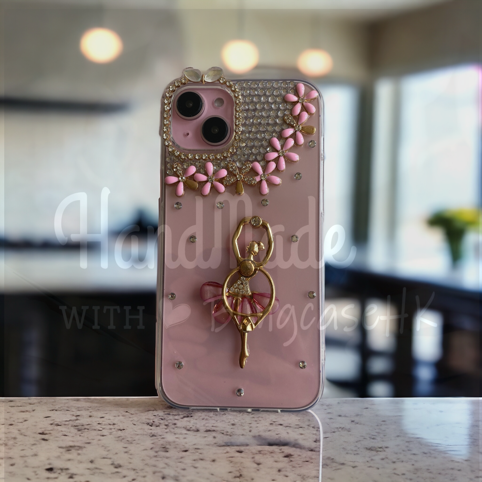 Purely handmade goddess must-have│rhinestone crystal lip iPhone/Samsung mobile phone case 