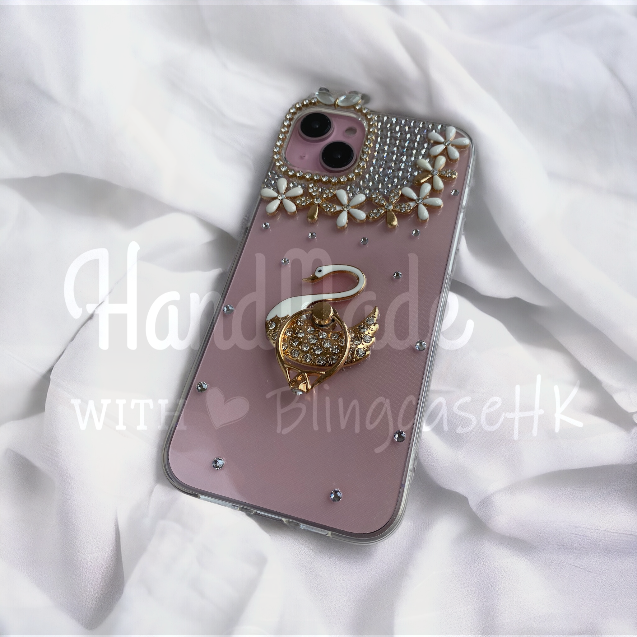 Purely handmade goddess must-have│rhinestone crystal lip iPhone/Samsung mobile phone case 