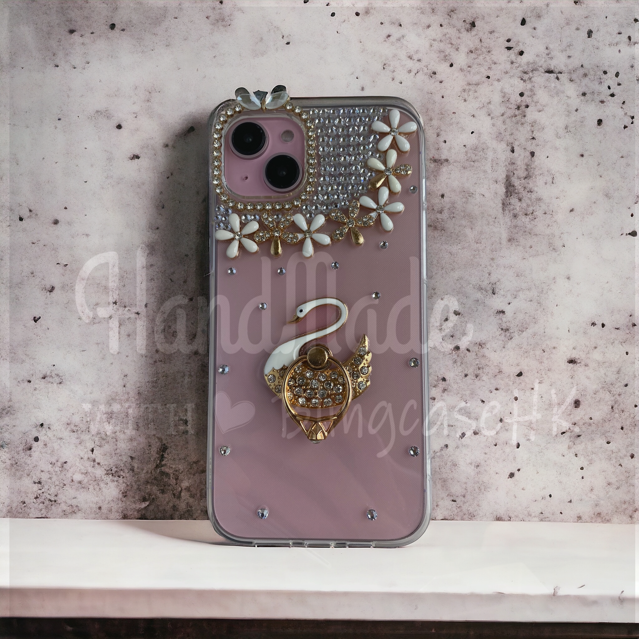 Purely handmade goddess must-have│rhinestone crystal lip iPhone/Samsung mobile phone case 