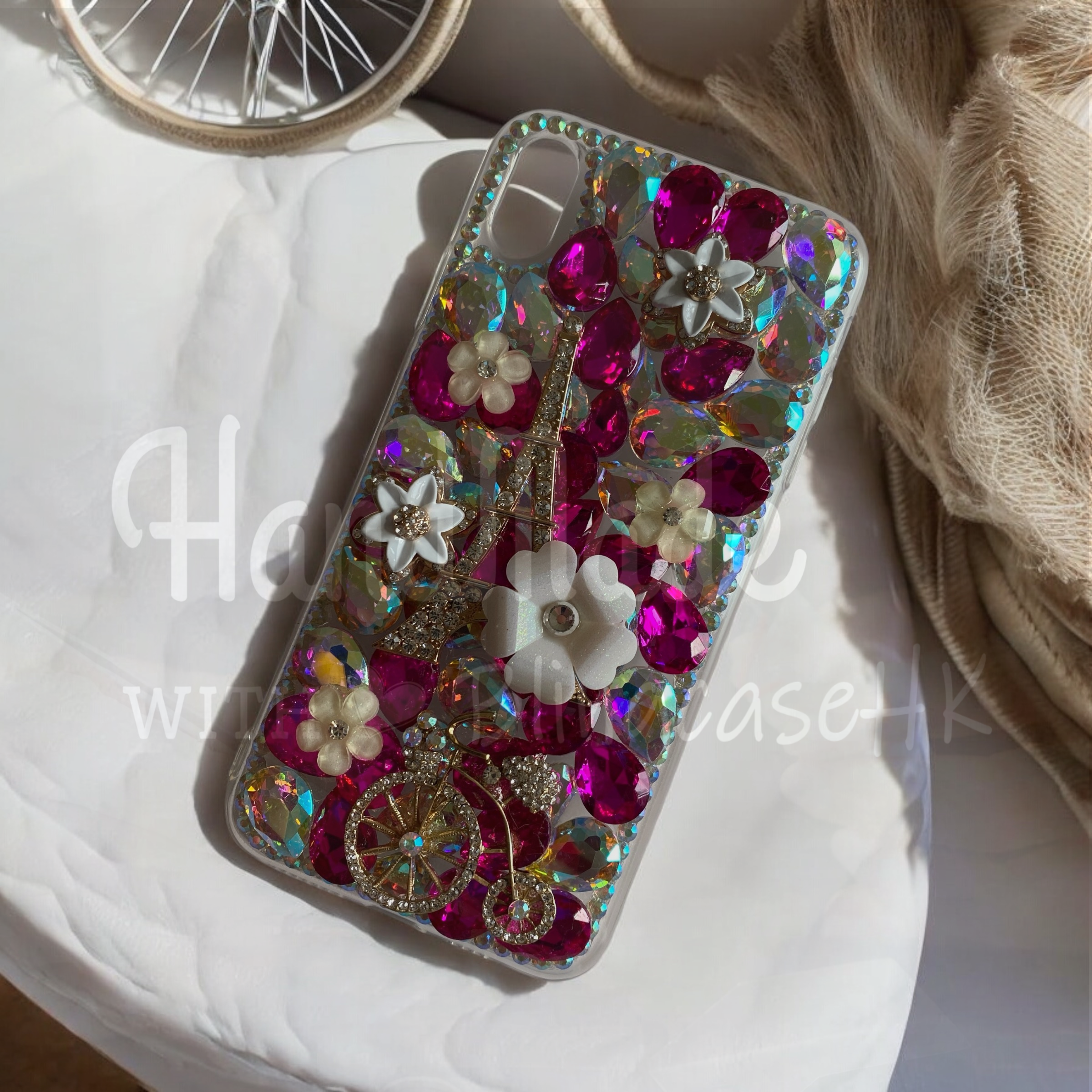 Purely handmade goddess must-have│rhinestone crystal lip iPhone/Samsung mobile phone case 