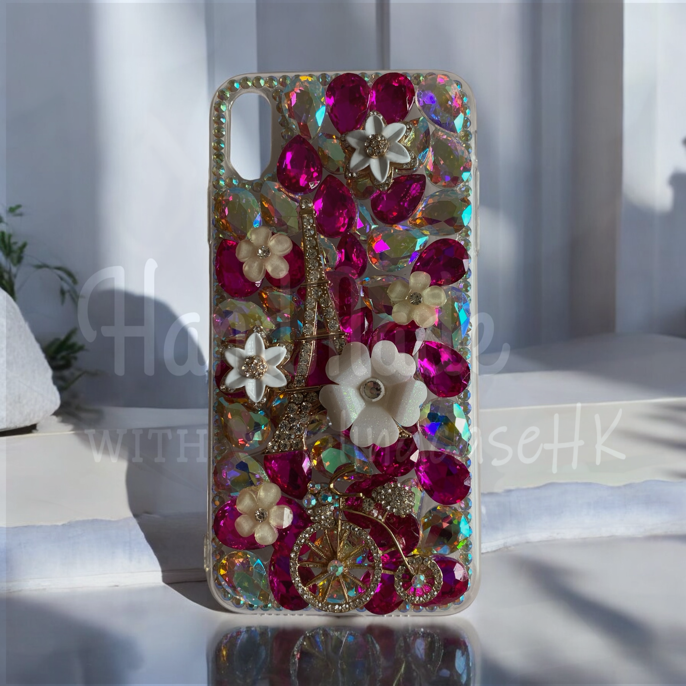 Purely handmade goddess must-have│rhinestone crystal lip iPhone/Samsung mobile phone case 