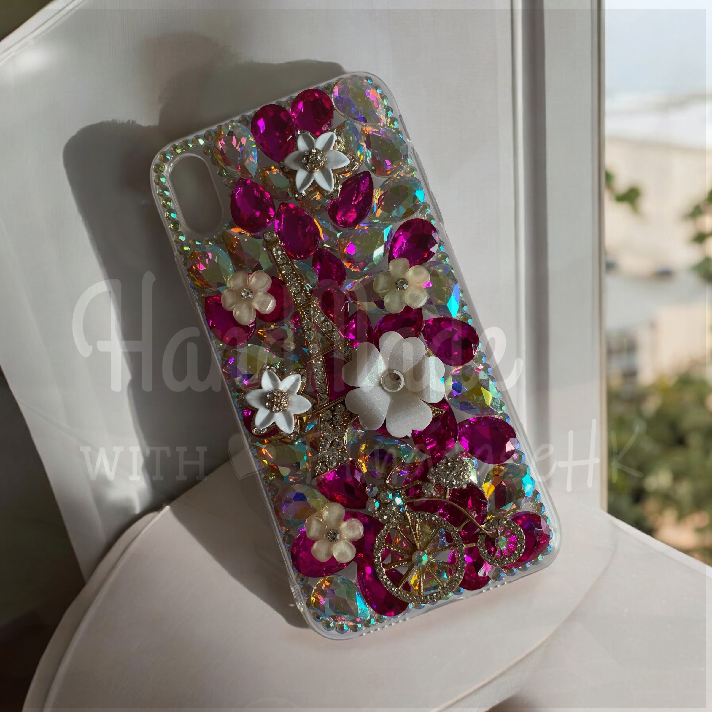 Purely handmade goddess must-have│rhinestone crystal lip iPhone/Samsung mobile phone case 