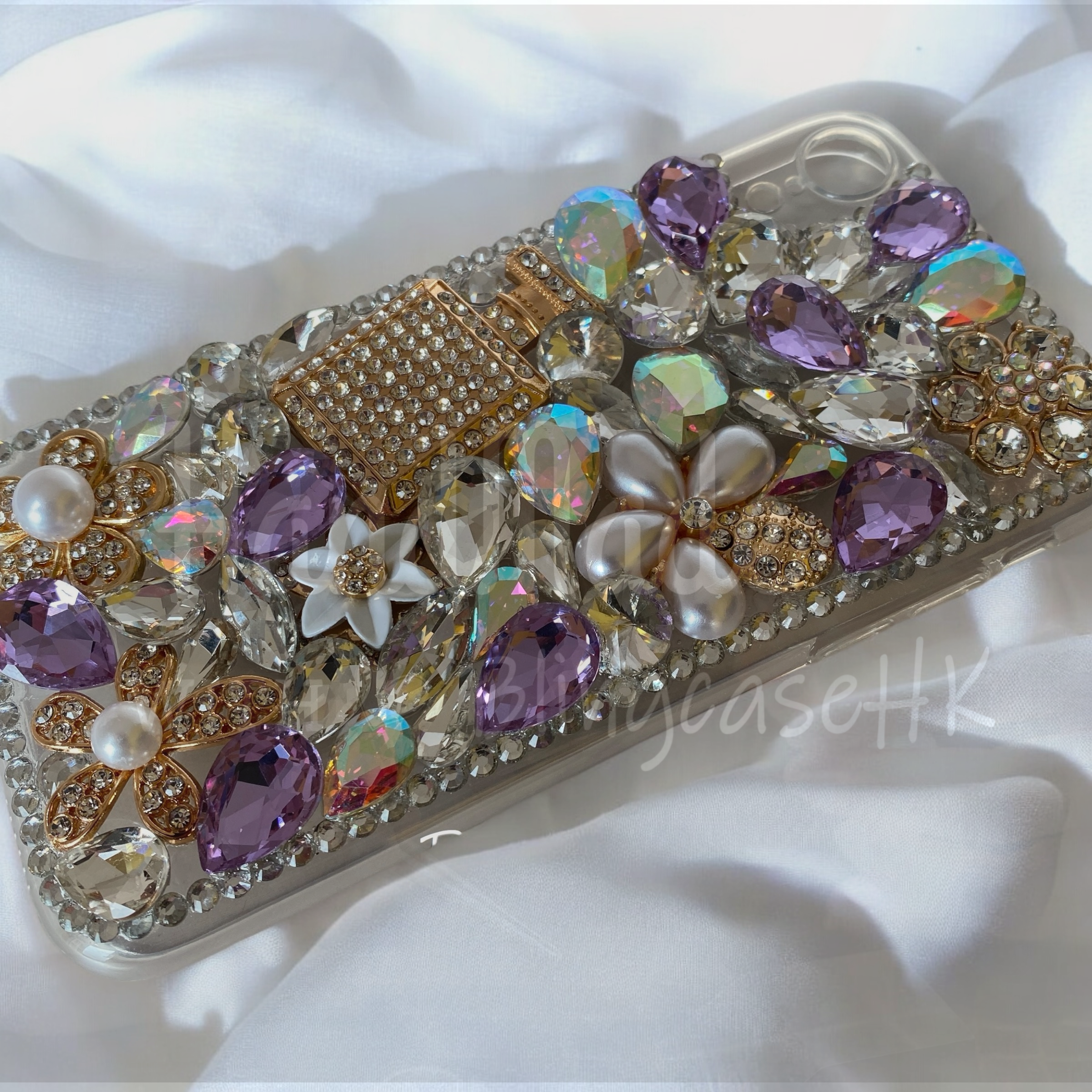 Purely handmade goddess must-have│rhinestone crystal lip iPhone/Samsung mobile phone case 