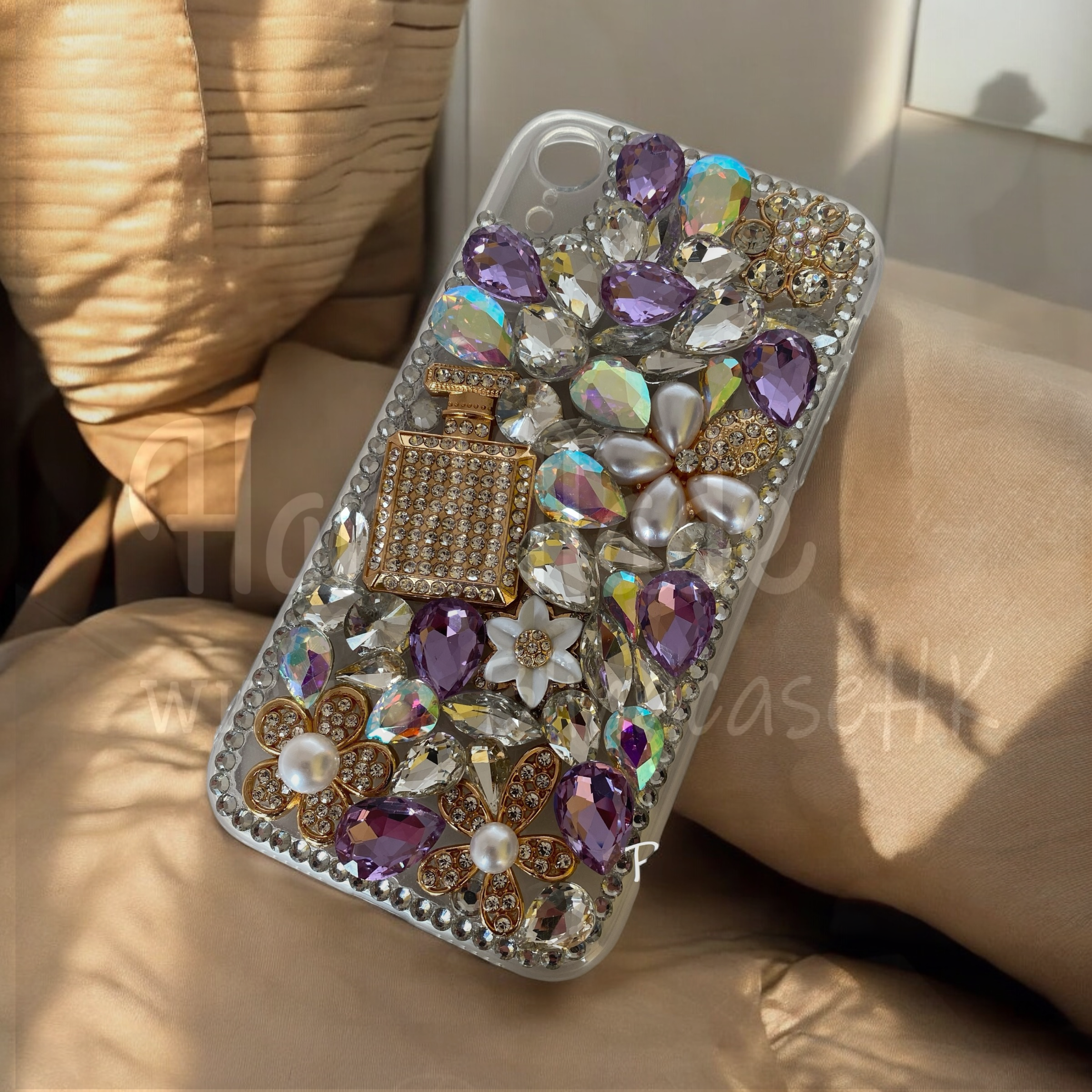 Purely handmade goddess must-have│rhinestone crystal lip iPhone/Samsung mobile phone case 